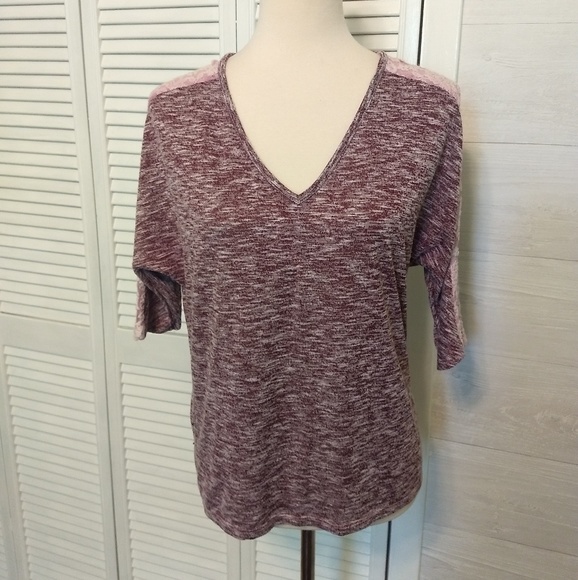 Ambiance Tops - Super soft embroidery lace top shirt sz medium *H